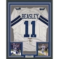thumbnail image 1 of Framed Autographed/Signed Cole Beasley 35x39 Dallas White Football Jersey JSA COA, 1 of 2