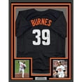 thumbnail image 1 of Framed Autographed/Signed Corbin Burnes 35x39 Baltimore Black City Connect Baseball Jersey Beckett BAS COA, 1 of 2