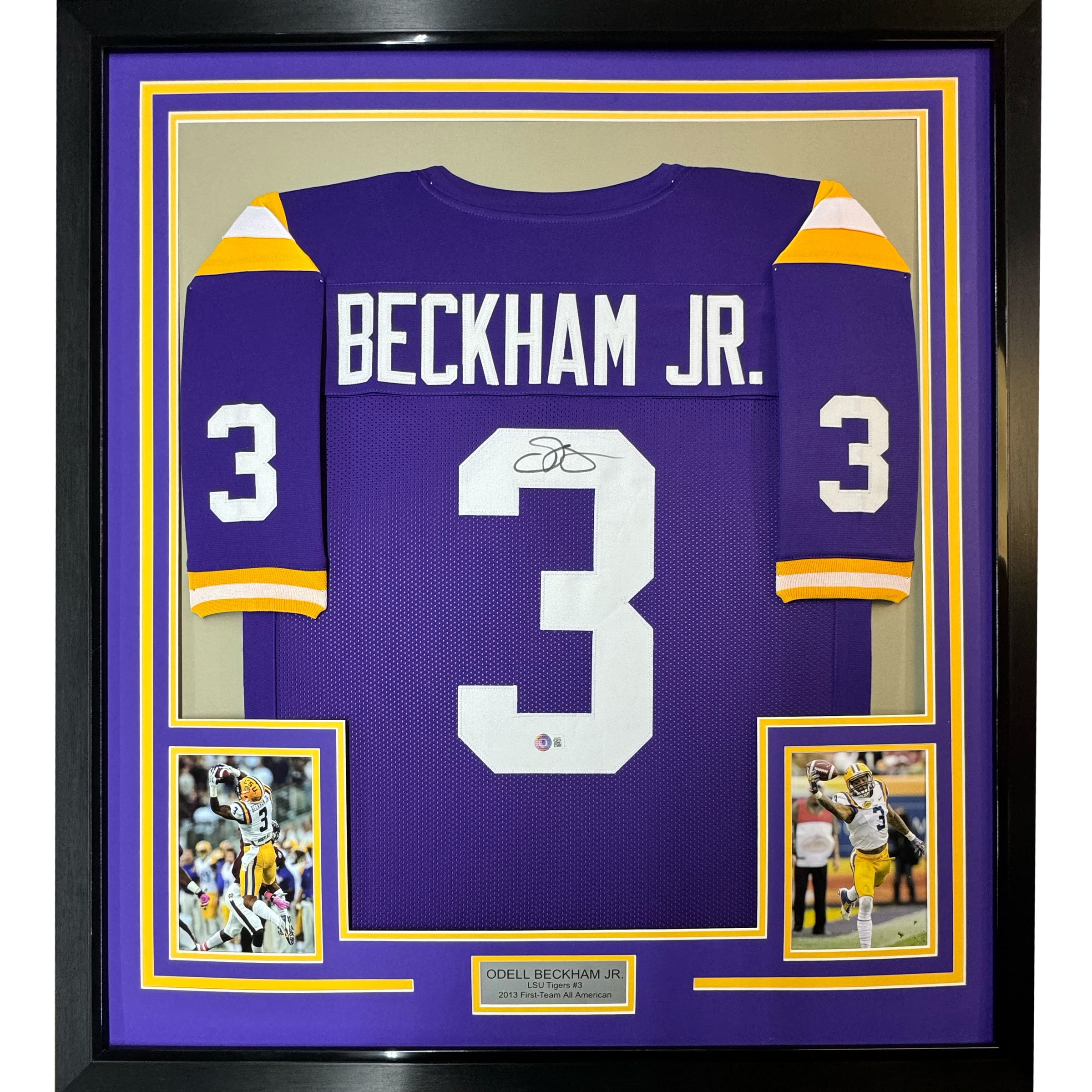 貴重 オデルベッカムjr. BECKHAM JR. ユニホーム LSU Odell Beckham Jr LSU Tigers #3 Nike Team Football Jersey