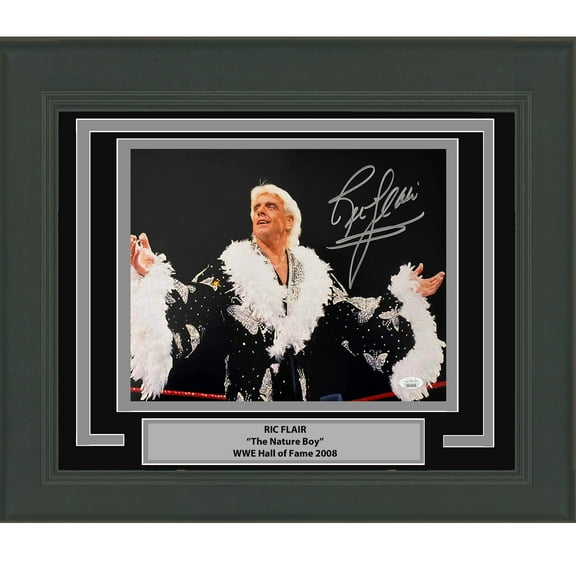 Framed Autographed/Signed Ric Flair Nature Boy 11x14 WWE WWF Wrestling Photo JSA COA
