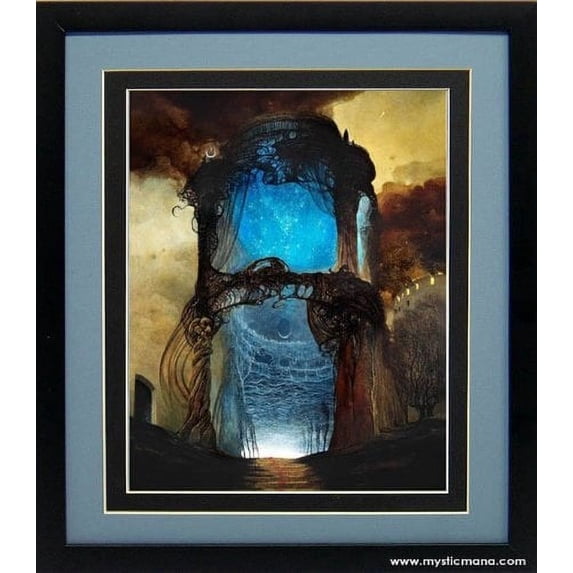 Framed Beksinski Art Poster Blue Chapel Many Sizes Available