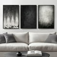 thumbnail image 1 of Framed Black and White Abstract Wall Art, 3 Piece Canvas Prints Paintings Artwork for Walls, Modern Minimalist Gold Beige Block Pictures for Living Room Hallway Office Wall Decor 16x24 Inch, 1 of 6