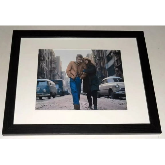 Framed Bob Dylan Famous "Freewheelin' Bob Dylan" Picture 1963, Beautiful! 13" by 16"