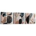 thumbnail image 1 of Framed Boho Wall Art Set of 3, Mid Century Modern Decor Canvas Print 12"x12" Minimalist Wall Decor Geometric Abstract Modern Neutral Boho Wall Art Decor for Bedroom Bathroom, 1 of 3