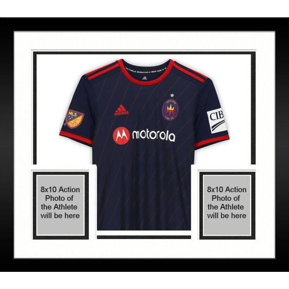 Framed Boris Sekulic Chicago Fire Autographed Match-Used #2 Navy Jersey from the 2020 MLS Season - Fanatics Authentic Certified