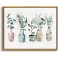 thumbnail image 1 of Framed Botanical Wall Art for Bathroom Decor, Bottles and Plants Print Canvas Art Rustic Wood Textured Framed Leaf Plant Artwork for Home Decor, 1 of 6
