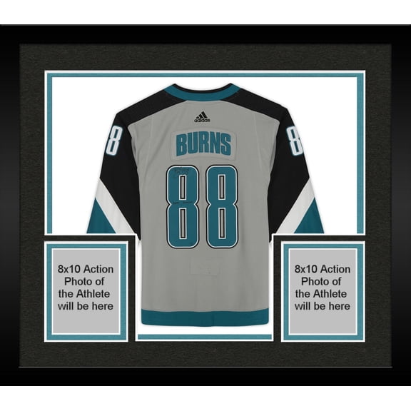 Framed Brent Burns San Jose Sharks Autographed Adidas 2020-21 Reverse Retro Authentic Jersey with "Retro Burnzie" Inscription - #21 of a Limited Edition of 21 - Fanatics Authentic Certified
