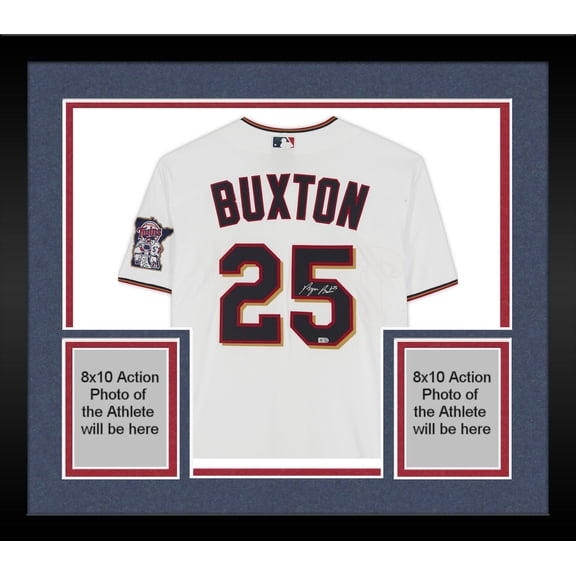 Framed Byron Buxton Minnesota Twins Autographed White Authentic Jersey - Fanatics Authentic Certified