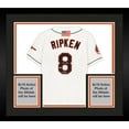 thumbnail image 1 of Framed Cal Ripken Jr. Baltimore Orioles Autographed White Mitchell & Ness Authentic Jersey with "2007 Hall of Fame" Inscription - Fanatics Authentic Certified, 1 of 4