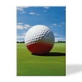 thumbnail image 1 of Framed Canvas Art Wall Decor Canvas Prints Pictures Wall Art,Golf Ball On The Green Golf Course Artwork for Home Decor, Living Room, Office-16x24 Inches, 1 of 4