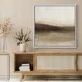 thumbnail image 1 of Framed Canvas Print Abstract Field Landscape Wall Art Neutral Vintage Decorative for Living Room Bedroom - 24"x24" WHITE, 1 of 8