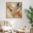 thumbnail image 1 of Framed Canvas Print Earth Tone Abstract Wall Art Neutral Modern Minimalist Decorative for Living Room Bedroom - 16"x16" NATURAL, 1 of 8