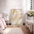 thumbnail image 1 of Framed Canvas Print Neutral Abstract Wall Art Beige MInimalist Decorative for Living Room Bedroom - 24"x36" WHITE, 1 of 8