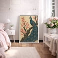 thumbnail image 1 of Framed Canvas Print Peacock Wall Art Japandi Decorative for Living Room Bedroom - 16"x24" WHITE, 1 of 8