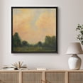 thumbnail image 1 of Framed Canvas Print Vintage Sky Landscape Wall Art Antique Decorative for Living Room Bedroom - 24"x24" BLACK, 1 of 8