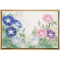 thumbnail image 1 of Framed Canvas Print Wall Art Morning Glory Flowers in Soft Hues Vintage Botanical Art for Living Room, Bedroom, Office - 16"x24" NATURAL, 1 of 7