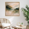 thumbnail image 1 of Framed Canvas Print Watercolor Mountain Wall Art Abstract Landscape Decorative for Living Room Bedroom - 24"x24" NATURAL, 1 of 8