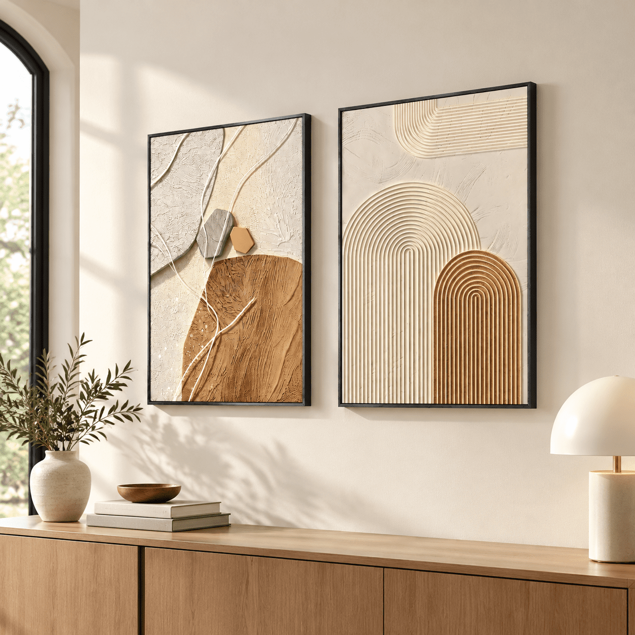 Framed Canvas Wall Art Black Frame 2pc(36l*24w In) - Walmart.com