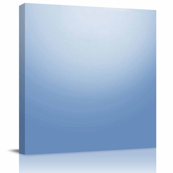 Framed Canvas Wall Art for Living Room Gradient Blue Wall Decor, Solid Color Aesthetic Paintings for Bedroom Office Kitchen Bathroom, Ready to Hang Artwork Wall Pictures 8x8 Inch