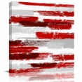 thumbnail image 1 of Framed Canvas Wall Art for Living Room Grey Red Oil Painting Wall Decor, Abstract Art Graffiti Aesthetic Paintings for Bedroom Office Kitchen Bathroom, Ready to Hang Artwork Wall Pictures 8x8 Inch, 1 of 9