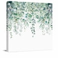 thumbnail image 1 of Framed Canvas Wall Art for Living Room Sage Green Eucalyptus Wall Decor, Watercolor Leaves Aesthetic Paintings for Bedroom Office Kitchen Bathroom, Ready to Hang Artwork Wall Pictures 8x8 Inch, 1 of 9