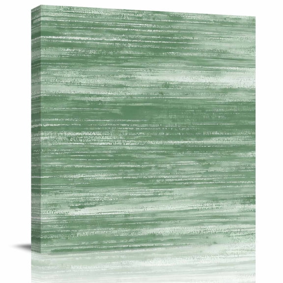 Framed Canvas Wall Art for Living Room Sage Green Wall Decor, Ombre Abstract Texture Aesthetic Paintings for Bedroom Office Kitchen Bathroom, Ready to Hang Artwork Wall Pictures 8x8 Inch