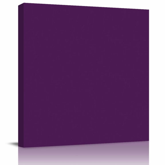 Framed Canvas Wall Art for Living Room Solid Purple Color Wall Decor, Purple Aesthetic Paintings for Bedroom Office Kitchen Bathroom, Ready to Hang Artwork Wall Pictures 8x8 Inch