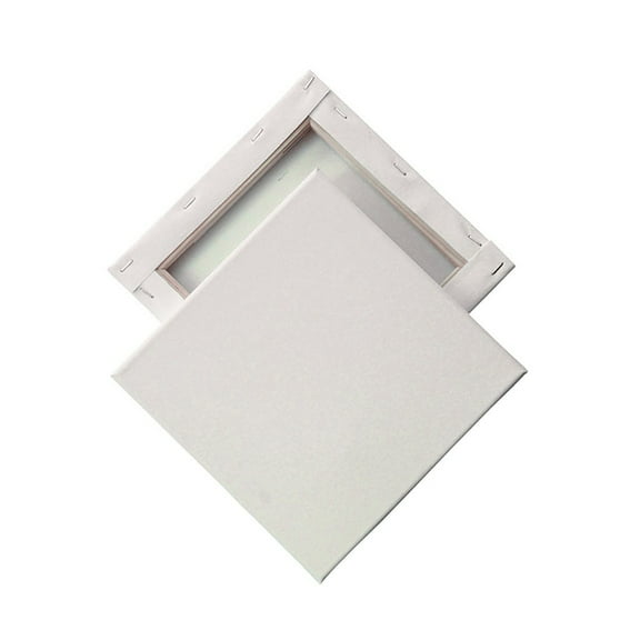 Framed Canvas Wall Art, Mini DIY Cotton Framed Oil Painting Panel, Multiple Sizes Blank Canvas with Wooden Frame, Custom Painting Kit for Home Decor, Hand Painting and DIY Crafts ,9.84*9.84"