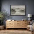 thumbnail image 1 of Framed Canvas Wall Art Minimalist Nature Landscape Print for Living Room Decoration - 24"x36" BLACK, 1 of 8