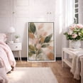 thumbnail image 1 of Framed Canvas Wall Art Soft Abstract Botanical Leaves Print for Living Room Decoration - 24"x36" WHITE, 1 of 8