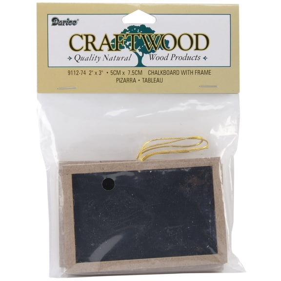Framed Chalkboards 3/Pkg-2"X3", Pk 6, Darice