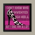 thumbnail image 1 of Framed Cheetah Shoe Fashion Quote Fun Print Art Animal City Trendy Modern Shopping Cool Retro 12x12, 1 of 1