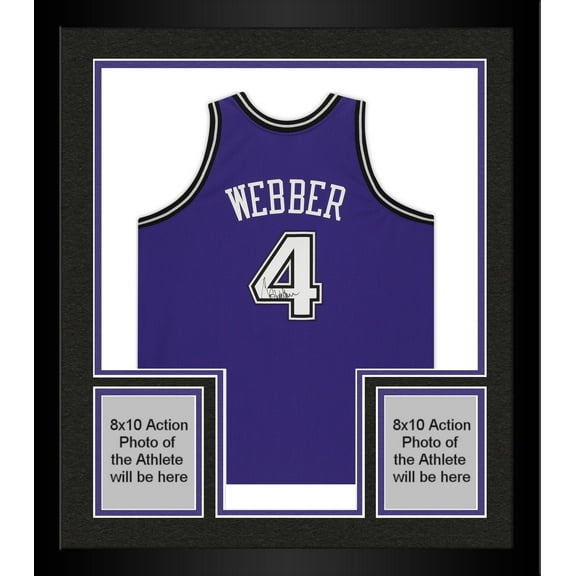 Framed Chris Webber Sacramento Kings Autographed Purple 1998-1999 Mitchell & Ness Authentic Jersey - Fanatics Authentic Certified