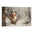 thumbnail image 1 of Framed Christmas Wall Art Snowman Posters Winter Forest Canvas Painting Wall Art Vintage Snowman Poster Winter Farmhouse Decor,Christmas Holiday Decor for Home and Office, 1 of 5