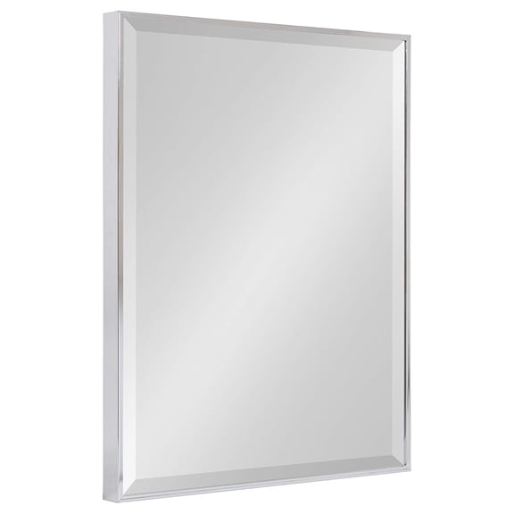 Framed Decorative Rectangle Wall Mirror, 18.75x24.75 Silver