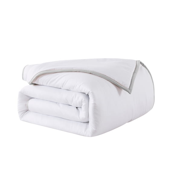 "Framed Down Alternative Comforter Set - Twin - Glacier Grey"
