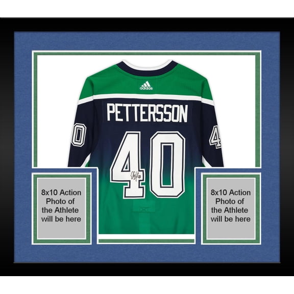 Framed Elias Pettersson Vancouver Canucks Autographed 2020 Reverse Retro Adidas Authentic Jersey - Fanatics Authentic Certified