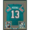 thumbnail image 1 of Framed Facsimile Autographed Dan Marino 35x39 Miami Teal Reprint Laser Auto Football Jersey, 1 of 2
