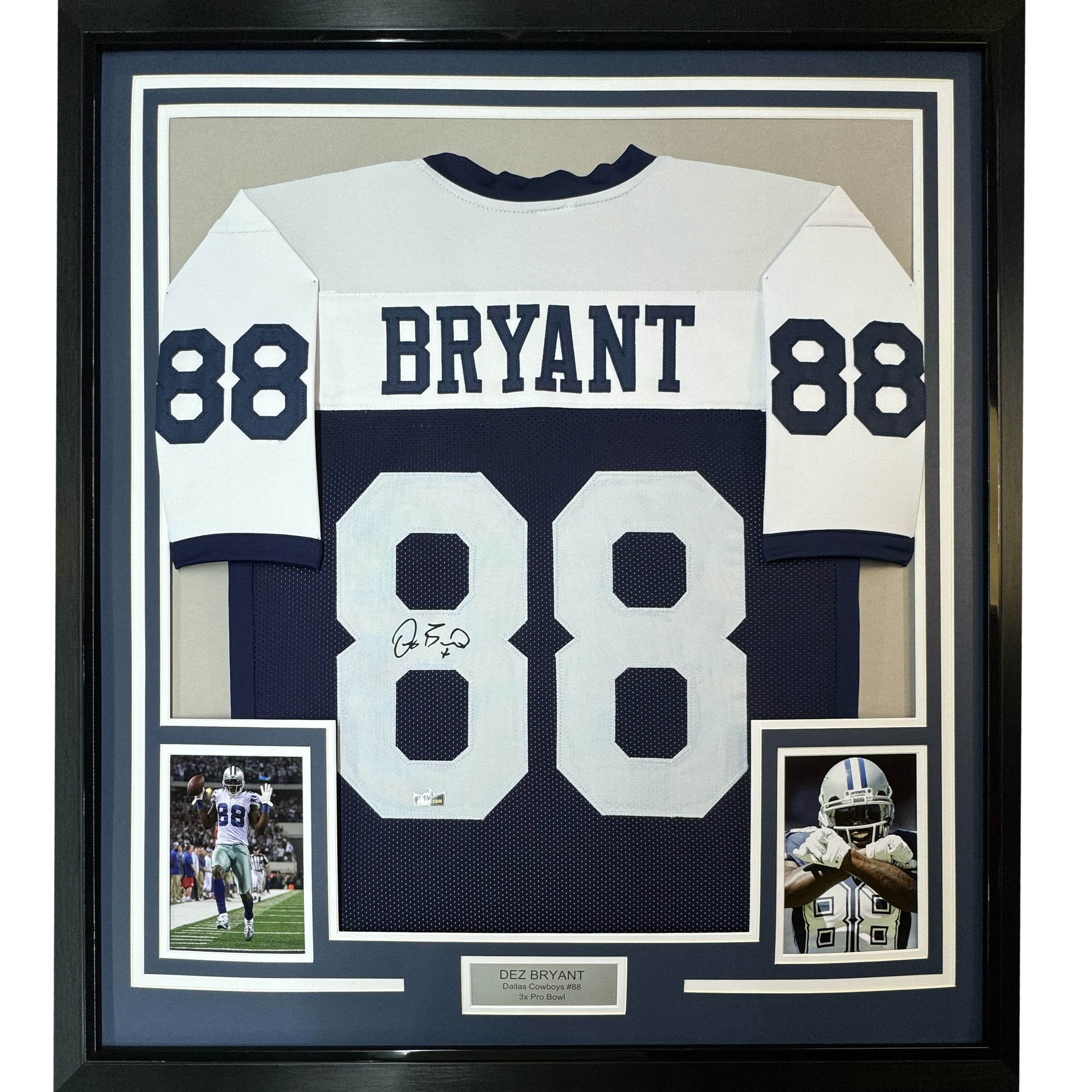 Framed Facsimile Autographed Dez Bryant 35x39 Dallas Thanksgiving