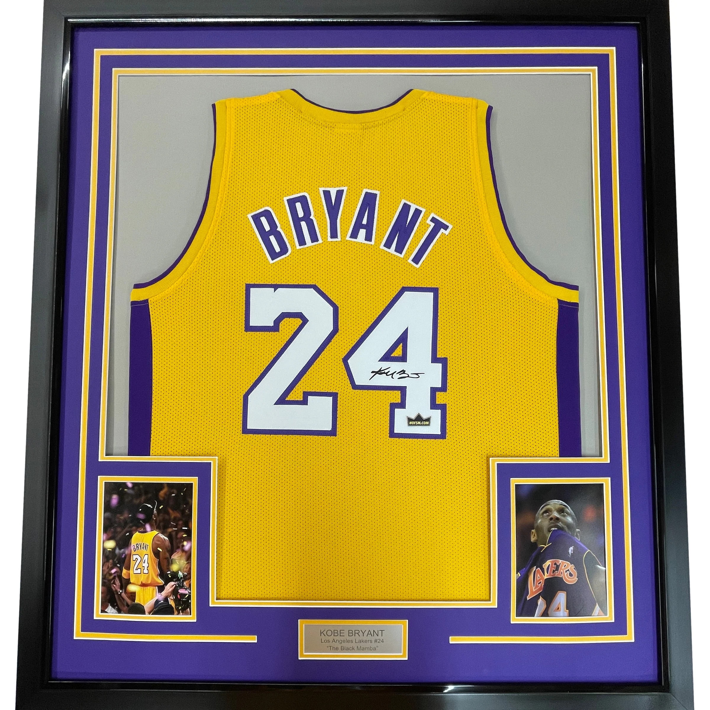 Framed Facsimile Autographed Kobe Bryant #24 35x39 Los Angeles LA