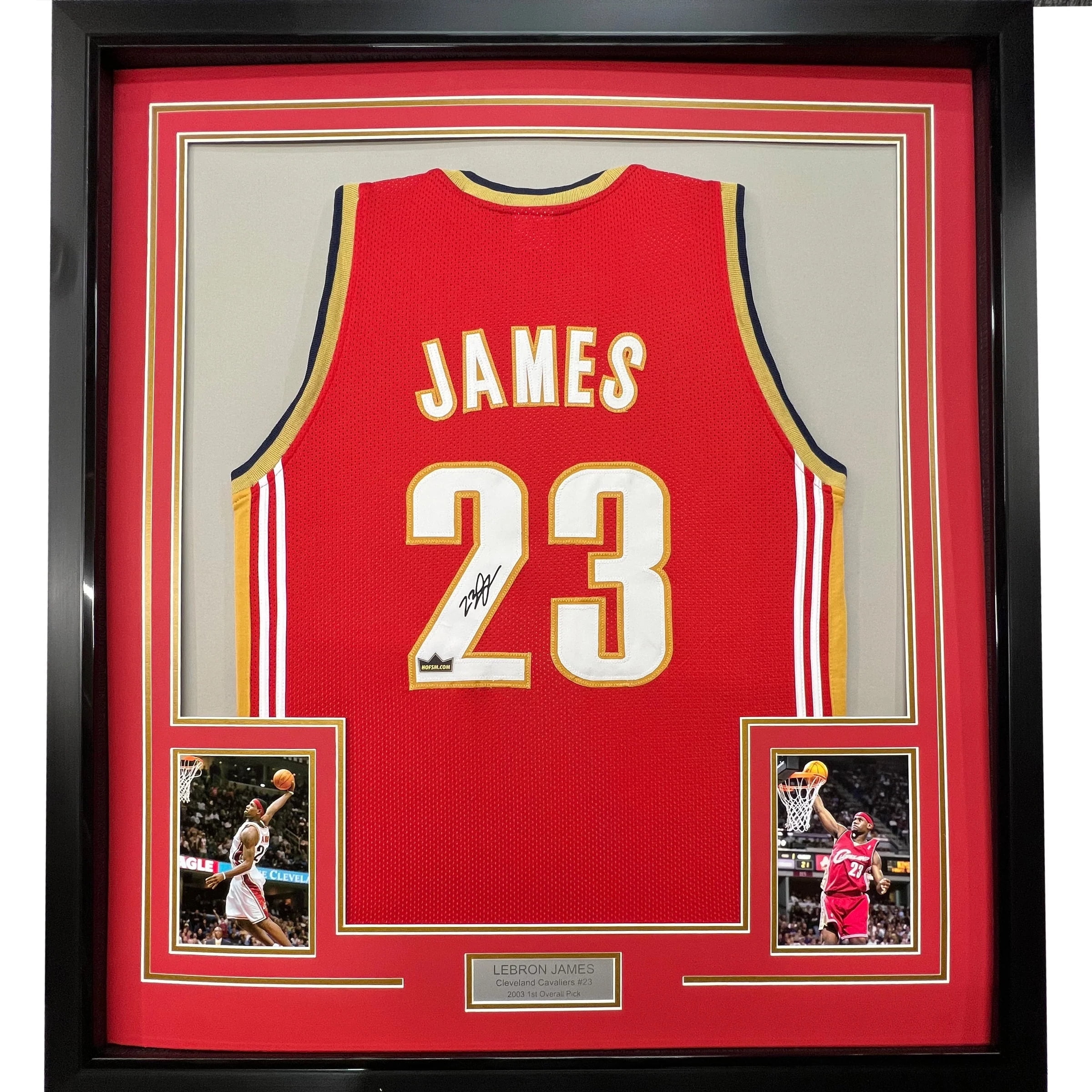 lebron james autographed cleveland jersey