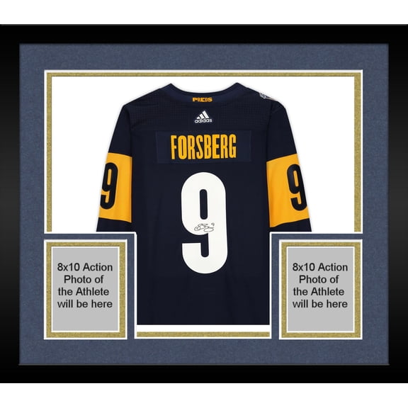 Framed Filip Forsberg Nashville Predators Autographed 2022 Stadium Series Adidas Authentic Jersey - Fanatics Authentic Certified