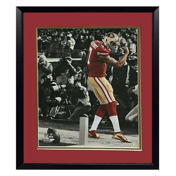 Framed Football and basketball Prints 20x24 (49ers C. Kaepaernick)