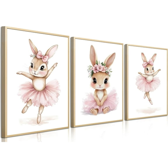 Framed Girls Rainbow Canvas Wall Art Set of 3, Colorful Boho Sun Nursery Wall Decor Painting, Kids Heart Picture Posters Prints for Classroom Kids Room Baby Room Bedroom Dorm Decor 12x16 In