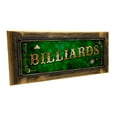thumbnail image 1 of Framed Green Billiards 4"x12" Metal Sign, Wall Décor for Mancave, Den, and Gameroom, 1 of 4