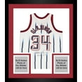 thumbnail image 1 of Framed Hakeem Olajuwon Houston Rockets Autographed White 1996 Mitchell & Ness Replica Jersey with "HOF 08" Inscription - Fanatics Authentic Certified, 1 of 4