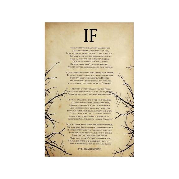 Framed Inspirational Words Poster Vintage Style Canvas Wall Art Ready to Hang Gift for Home Office Decor