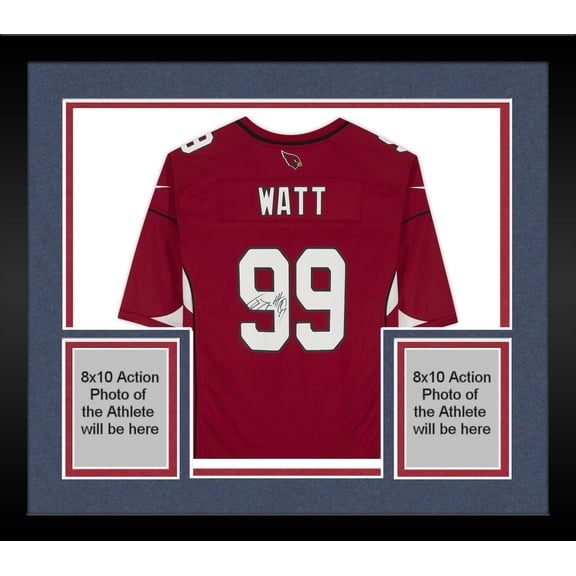 Framed J.J. Watt Arizona Cardinals Autographed Red Game Jersey - Fanatics Authentic Certified
