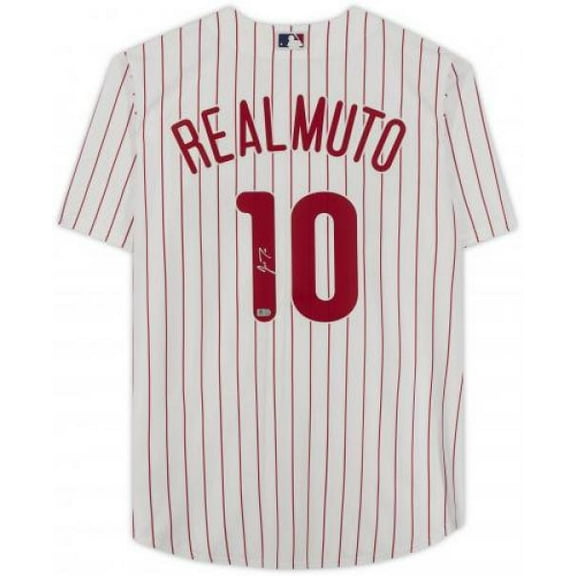 Framed JT Realmuto Philadelphia Phillies Autographed White Replica Jersey - Fanatics Authentic Certified