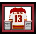 thumbnail image 1 of Framed Johnny Gaudreau Calgary Flames Autographed White Fanatics Breakaway Jersey - Fanatics Authentic Certified, 1 of 4